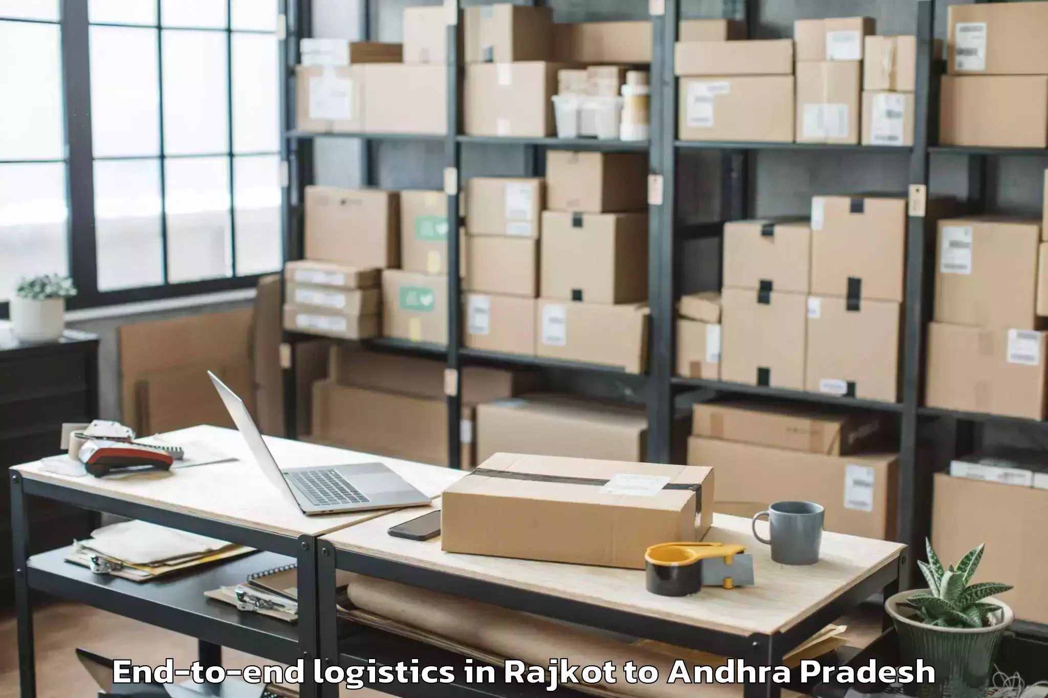 Professional Rajkot to Giddalur End To End Logistics